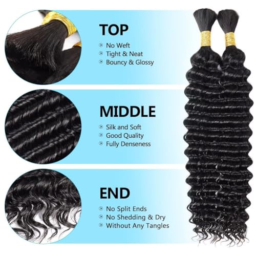DiexrLamx 150g 12 Inch Curly Boho Braiding Hair Bundles – Natural Color 3 Pack