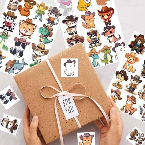 Cowboy Temporary Tattoos for Party Supplies, 75+ PCS Western Tattoo Themed Party Favors, Animal Tattoos Party Favor Activities, Wild West Waterproof Tattoos.