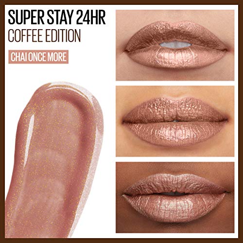 Maybelline SuperStay 24, 2-Step Liquid Lipstick, Coffee Edition, Chai Once More