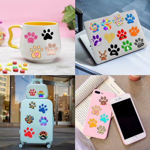 96 Pcs Paw Print Temporary Tattoos for Kids