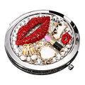 Beaupretty Travel Purse Mirror Lips Compact Mirror Compact Double Sides Mirror for Women