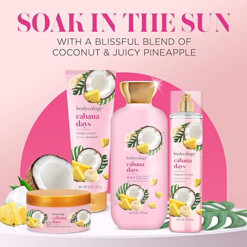 Cabana Days Bodycology Fragrance Body Mist 8 fl oz – Coconut & Pineapple