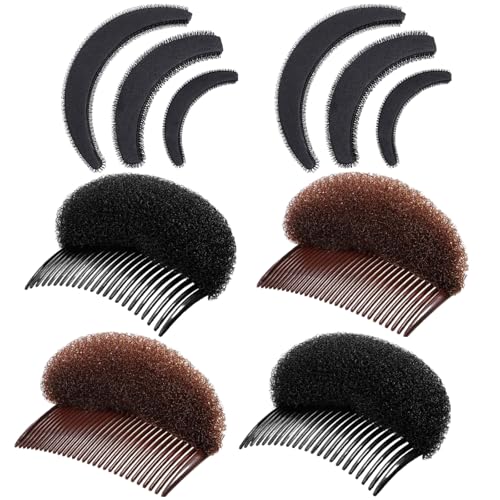 Hair Bump Sponge Volume Bases Set - 10 Pieces Styling Tools