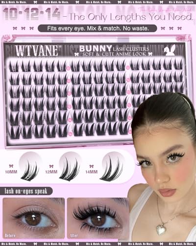 Bunny Lash Clusters - Manga Eyelash Extensions 10-14mm Wispy