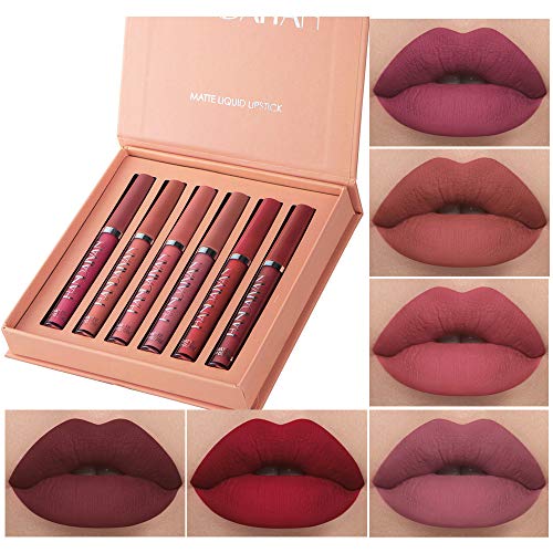 BestLand 6Pcs Matte Liquid Lipstick Set - Long-Lasting & Waterproof