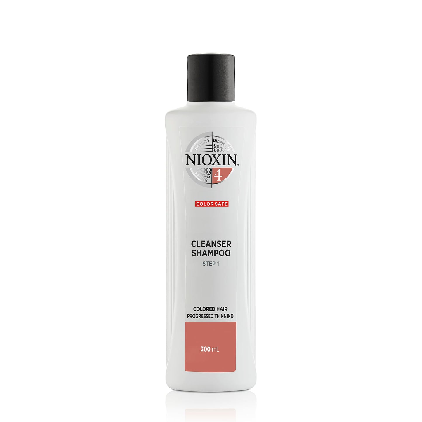 Nioxin System 4 Cleanser Shampoo, Color Treated Hair with Progressed Thinning, 10.1 oz