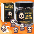 Positive Grim Reaper Jar – Dark Humor Halloween Gift