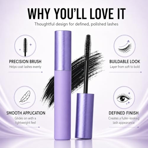 Everlove Waterproof Mascara for Mature Women - Lengthening & Smudge-Resistant