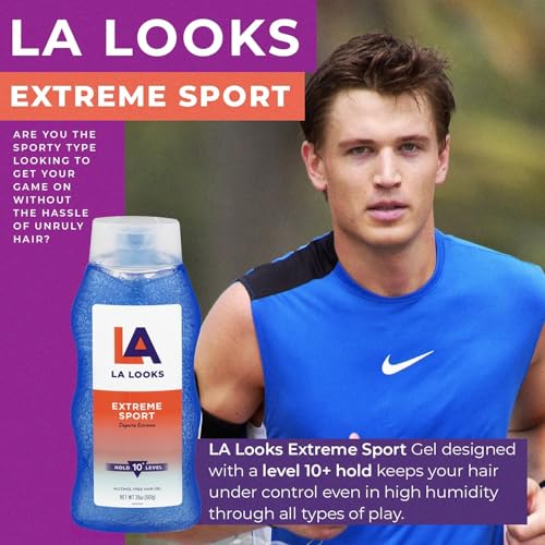 LA Looks Extreme Sport Hair Gel 20 Oz - High-Performance Hold for Active Lifestyle - Variation of THIS listing