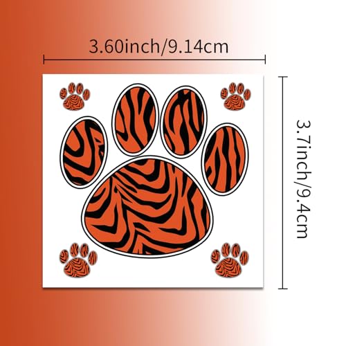Tiger Paw Temporary Tattoos | Waterproof Body Art Stickers
