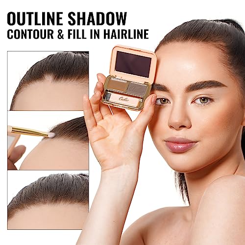 Oulac Waterproof Eyebrow Powder & Pomade Kit - 2in1 Long Lasting