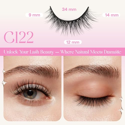 Self-Adhesive False Eyelashes - 5 Pairs Reusable Cat Eye Lashes