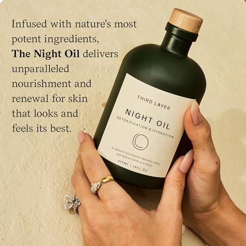 Castor Oil Body Oil ? 100% Organic, Cold-Pressed, Hexane-Free with Magnesium & Frankincense for Skin Hydration & Evening Self-Care, Night Oil (14 fl oz)