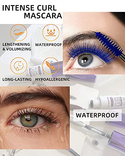LYSdefeu 07# Red Waterproof Colored Mascara for Halloween & Cosplay Makeup