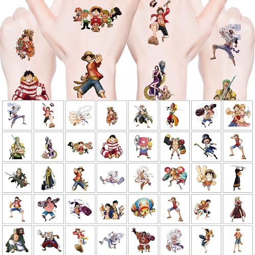 40pc One Piece Temporary Tattoos for Kids Party