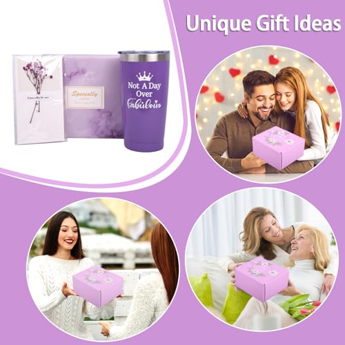 Birthday Gifts for Women, Relaxing Spa Gift Basket Set, Thoughtful and Distinctive Presents for Women, Ideal for Holiday Gifting to Loved Ones Like Mom, Sister, Friend, Wife, and Teacher,Purple