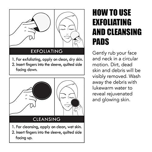 LAPCOS Milk Feel Exfoliating and Cleansing Pads Clear Acne Prone Skin, Nourishing for Improved Skin Texture, Single Scrub (10-Pack)