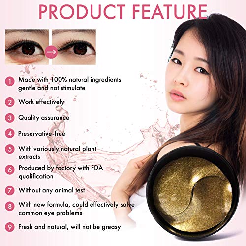 MASHELE Korean Under Eye Patches Aloe Vera Mask Anti-Aging Hyaluronic Acid Collagen Neck Forehead Laugh Line Pad Reducing Dark Circles Treatment (120pcs, aloe eye patches)