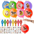 72 PCS Horse Party Favors Set - 48 Tattoos & 24 Punch Balloons