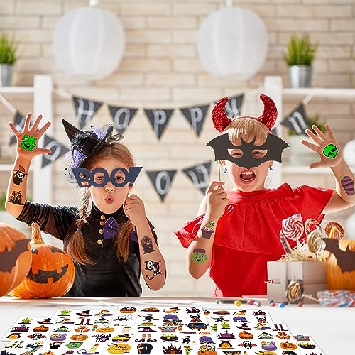 600pc Halloween Temporary Tattoos for Kids - Glow in the Dark
