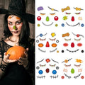 6-Sheet Scarecrow Face Temporary Tattoo Stickers Halloween Makeup
