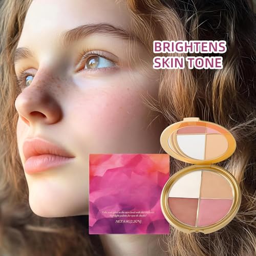 Eye & Cheek Palette - Versatile Eyeshadow and Highlighter Set