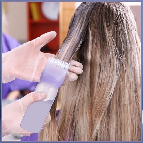 6Oz Hair Dye Root Comb Applicator Bottle - Purple