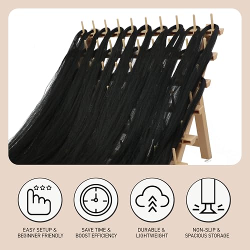 Laflare Braid Rack 60 Spools - Hair Threading Organizer