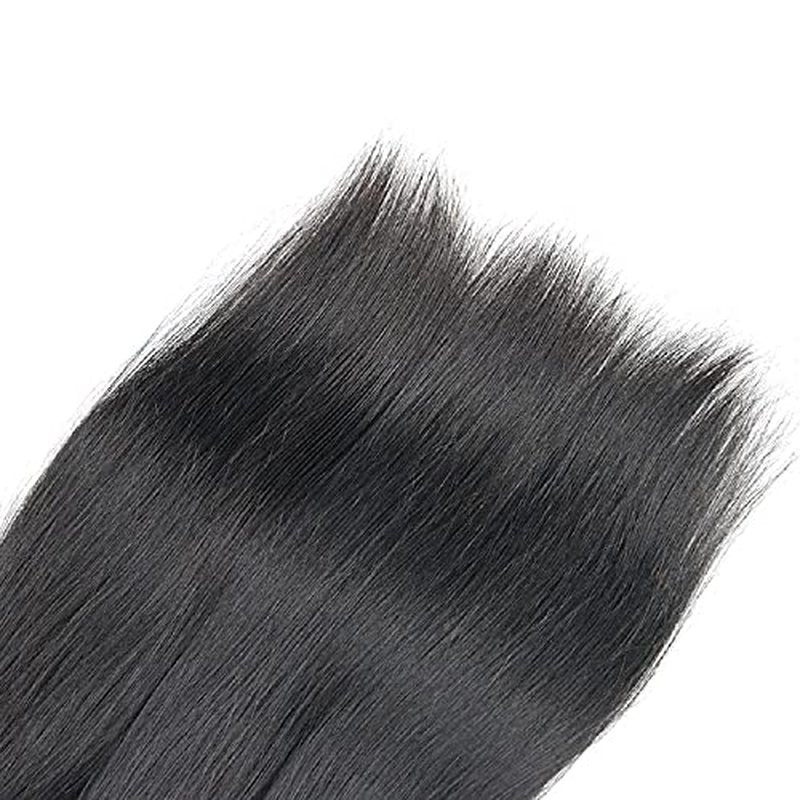 1B Straight Human Hair Bundles 12 Inch Brazilian