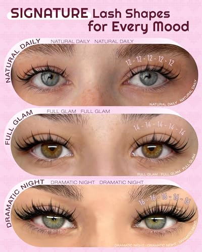 OKAYLOVE Manga Lash Clusters 12mm - 80pcs Wispy Anime Eyelashes