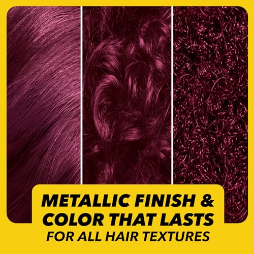 got2b Metallics Permanent Hair Dye, Dark Ruby M68, Hair Color for Women & Men, Formulated with Metallic-Shine Booster for Cool, Shimmering Tones, Lasts Up to 30 Washes, 1 Kit