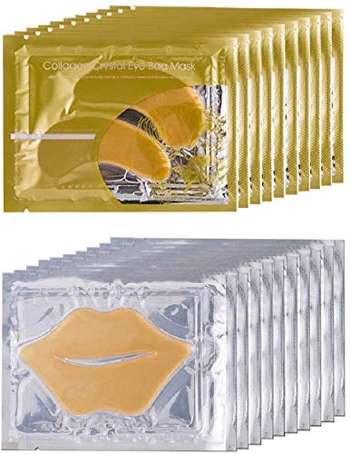 Collagen Crystal Eye & Lip Mask Set - 10 Pairs + 10 Pcs