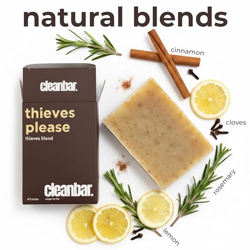 All-Natural Bar Soap -Thieves Please - Cinnamon, Clove, Eucalyptus, Lemon, and Rosemary Exfoliating Bar Soap