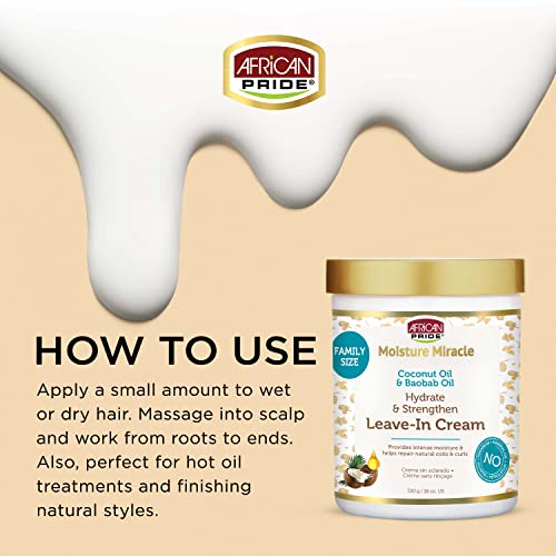 African Pride Moisture Miracle Leave-In Cream 18oz