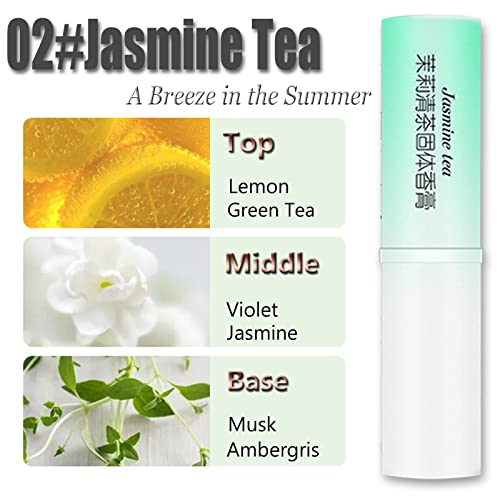4PCS Natural Solid Balm Set - Alcohol-Free Fragrance for Travel