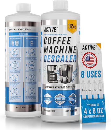 ACTIVE Coffee Machine Descaler 32oz Liquid - Compatible with Keurig, Nespresso & More