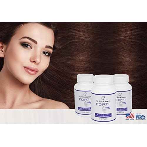 Quintessence Forti5 Hair Growth Nutritional Supplement and Vitamins with 5 Plus1 Key Substances, 1 Month Supply - 60 Caps.