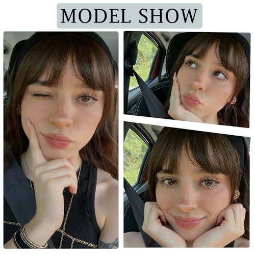 Benehair Clip-In 3D Air Bangs - Natural Dark Brown Human Hair