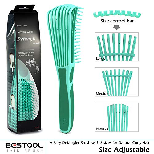 BESTOOL Detangling Brush for Curly & Afro Hair - Wet or Dry