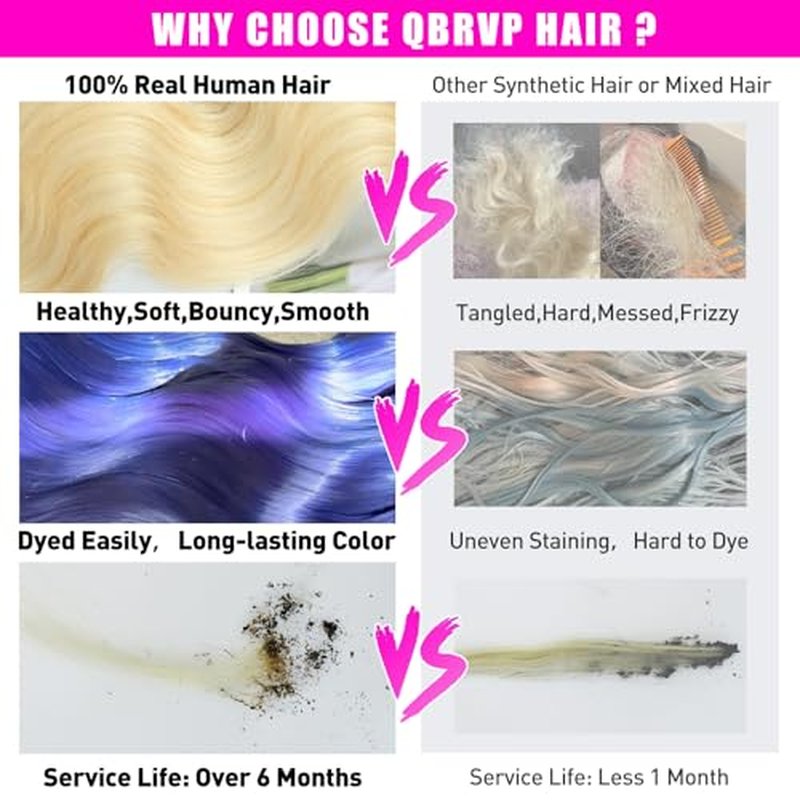 12 Inch Blonde Body Wave Human Hair Bundles 613