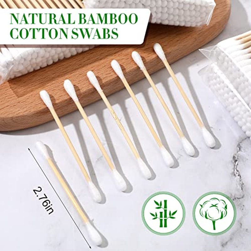 10000 Pc Cotton Swabs with Wooden Sticks Bulk Ear Buds