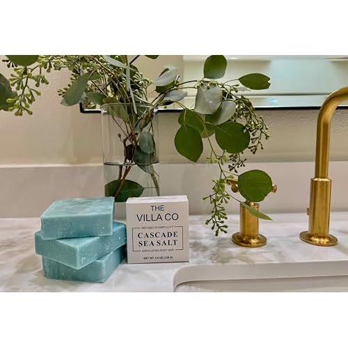 Cascade Sea Salt | 4.5oz Exfoliating Body Bar for Men | Artisan Made in USA | Natural Ingredients | Sea Salt | Refined in Simplicity