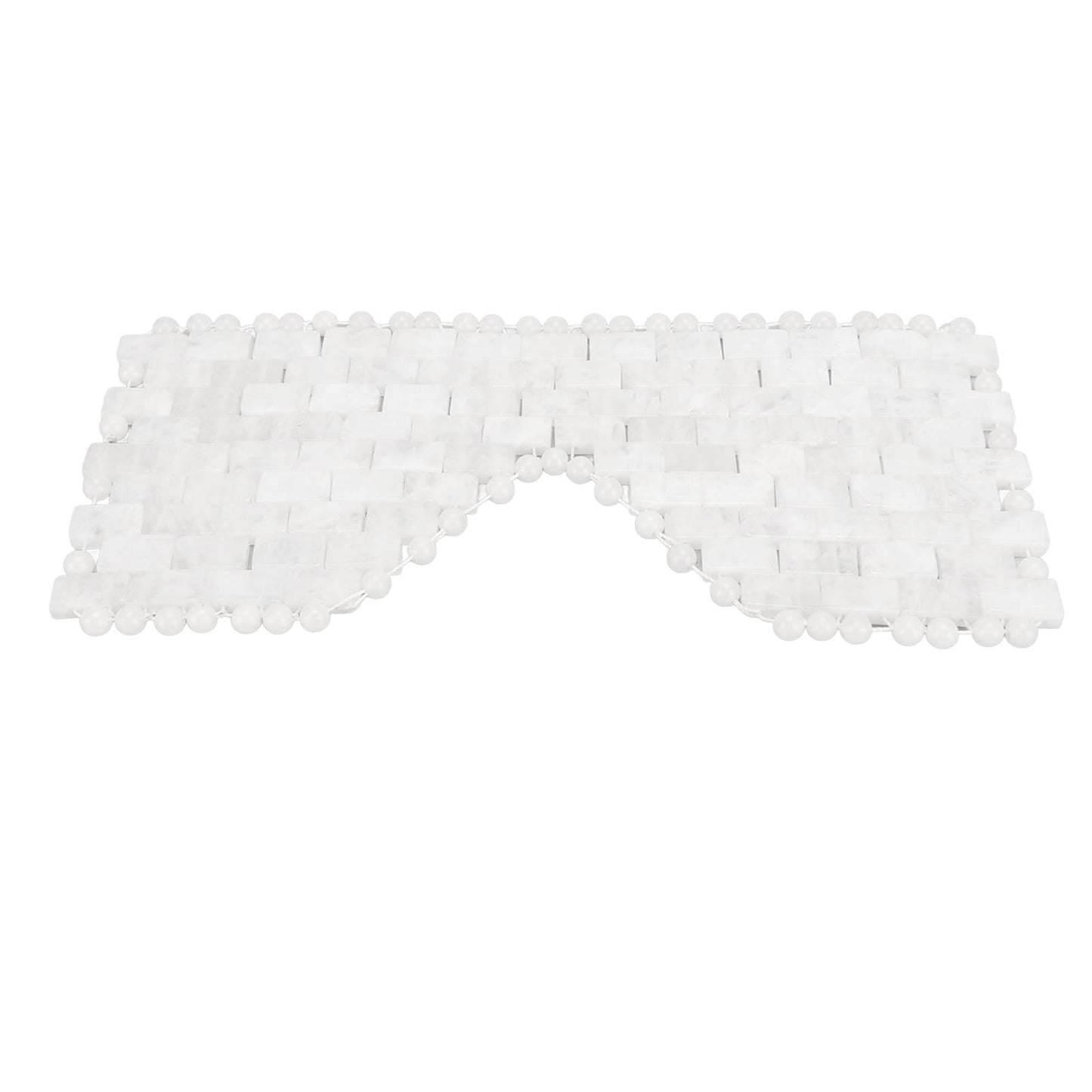 White Quartz Jade Eye Mask, Reduce Fatigue and Puffiness, Cooling Crystal Stone, Easy to Use with Comfortable Skin Fit for Friends and Family