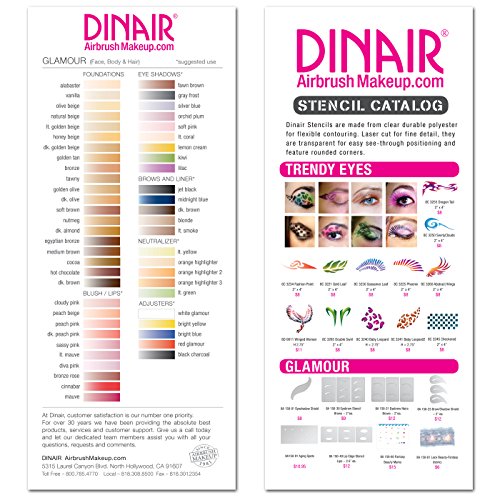 Dinair Airbrush Makeup Kit - Pro Foundation Set Fair Shades