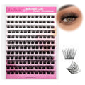 FADLASH 120pcs D Curl Cluster Lashes - Reusable Individual Eyelash Extensions