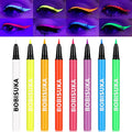 UV Neon Eyeliner Set, 8 Colors Waterproof Liquid Liner