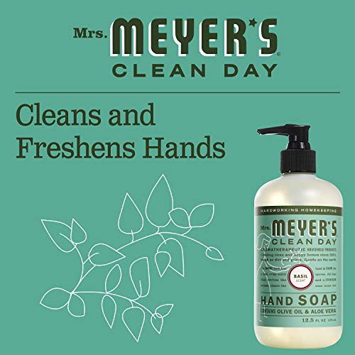 Mrs. Meyer's Clean Day 14104 Basil Scent Liquid Hand Soap, 12.5 oz. - Quantity 6