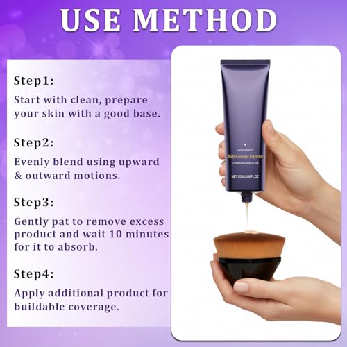Body Makeup No-Transfer Concealer with Brush & Tattoo Patches