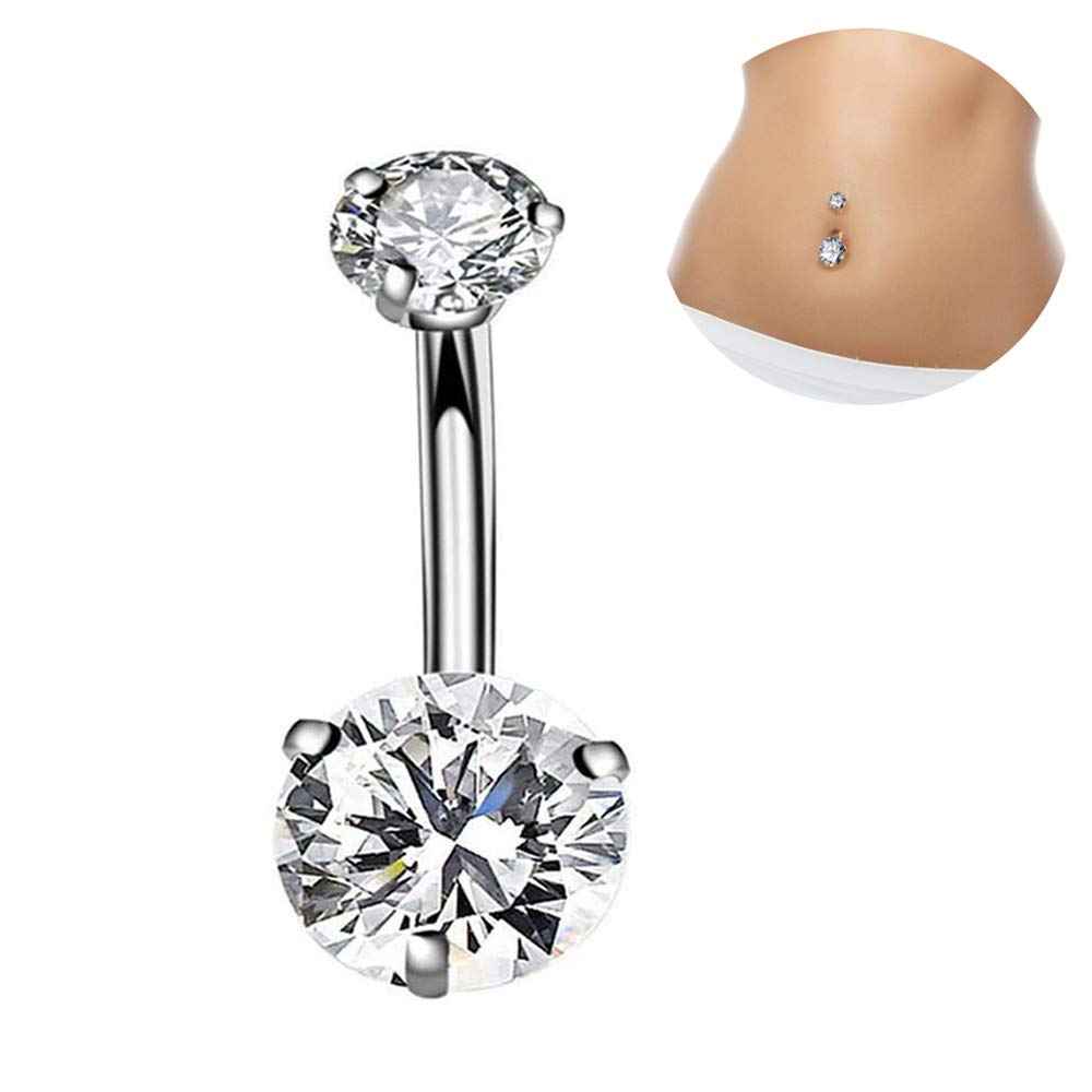 prgislew Belly Piercing Kit Piercing Kit Professional Navel Piercings Kits with 13G 14G Belly Button Ring Piercing Needles and Piercing Clamps for Belly Navel Ring Studs Piercing Set