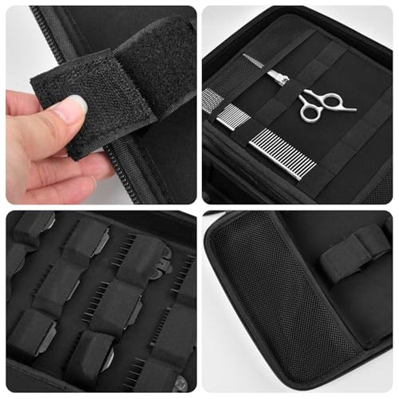 Boobowl Hard Travel Case for Hair Clippers & Grooming Tools - Black